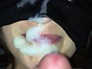 Perfect facial on pretty wife's face